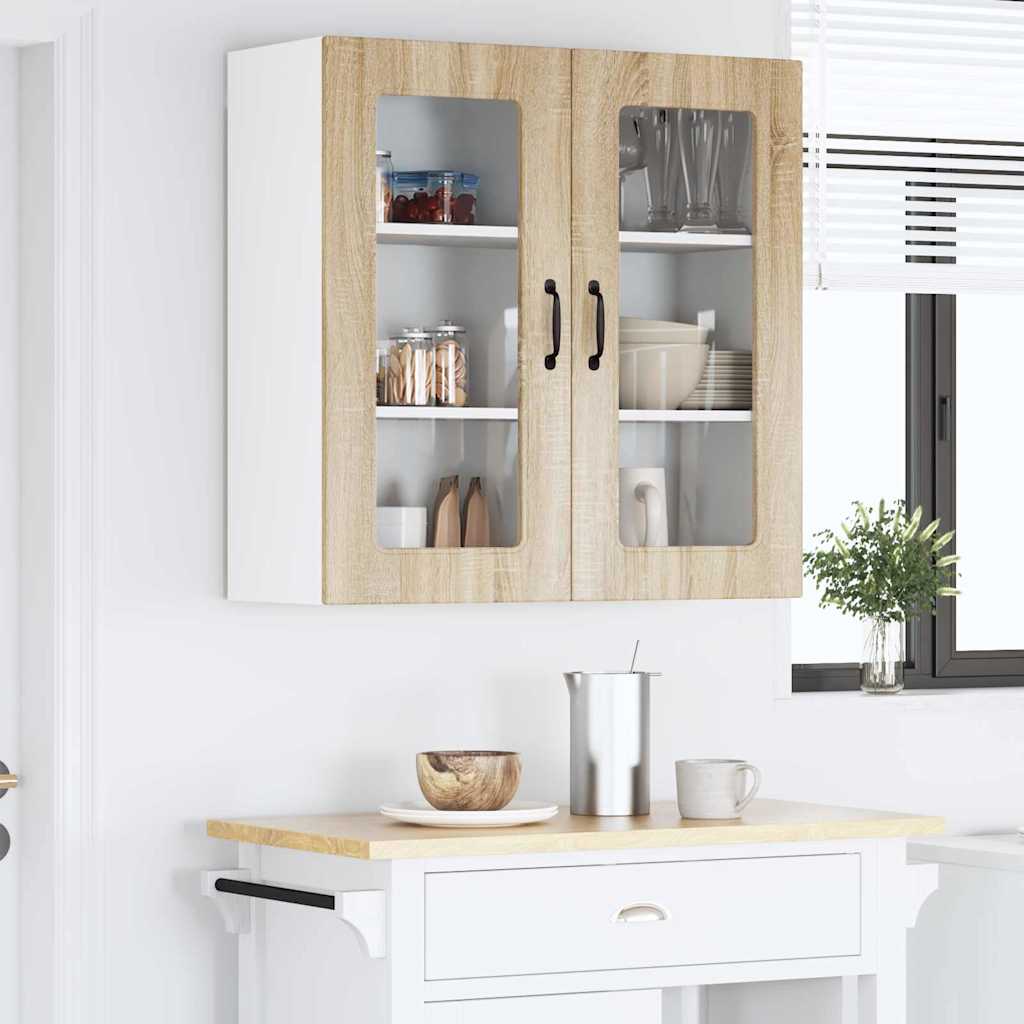 Kitchen Wall Cabinet Sonoma Oak 80 x 31 x 80 cm Engineered Wood